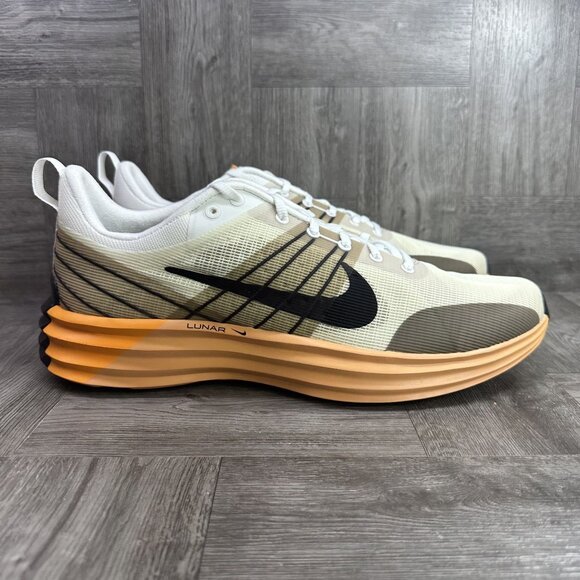 Nike Other - Nike Lunar Roam Men's size 13 Summit White Khaki Orange Running Shoes DV2440-101